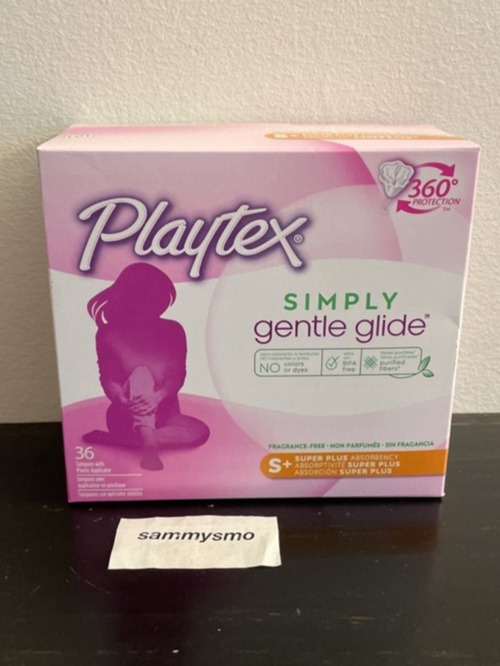 Playtex Simply Gentle Glide Super Plus Tampons 36ct New